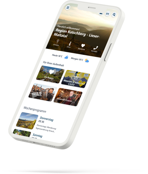 Guest web app for tourism organisations
