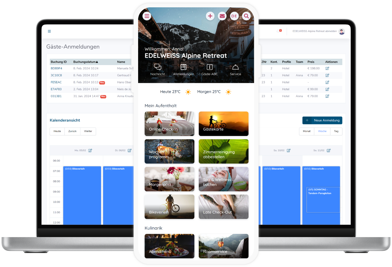 Staymate Manager und Staymate Gäste-App