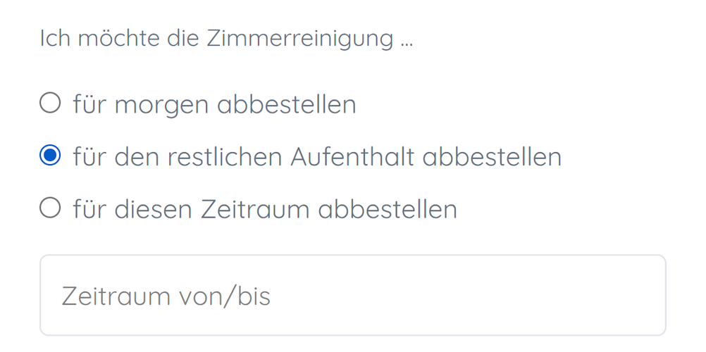 Foto: Flexible Tagesauswahl bei der Green Option