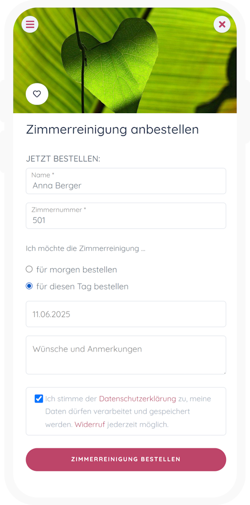 Foto: Zimmerreinigung anbestellen