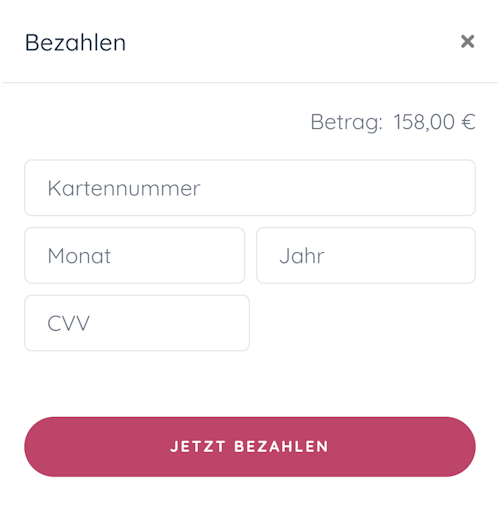 Foto: Rechnung bezahlen mit Protel-PMS
