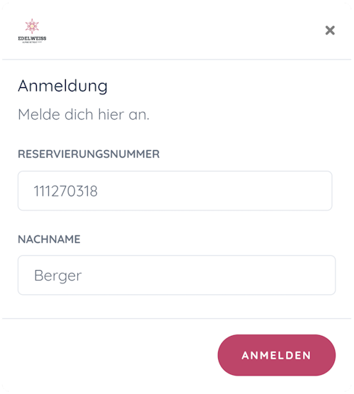 Foto: Gäste-App anmelden mit Protel-PMS